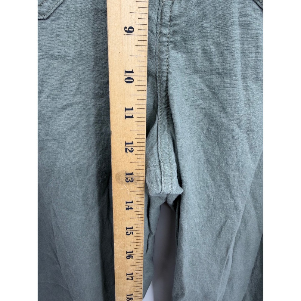 Maeve The Colette Wide Leg Pants Womens 29 Green Utility High Rise - Picture 11 of 11